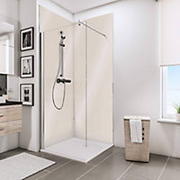 Lot de 2 panneaux muraux salle de bains 100 x 210 cm, Schulte DécoDesign Brio, beige brillant