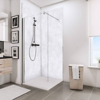 Lot de 2 panneaux muraux salle de bains 100 x 210 cm, Schulte DécoDesign Brio, marbre brillant