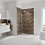Lot de 2 panneaux muraux salle de bains 100 x 210 cm, Schulte DécoDesign Décor, brique industriel