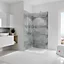 Lot de 2 panneaux muraux salle de bains 100 x 210 cm, Schulte DécoDesign Décor, gris antico