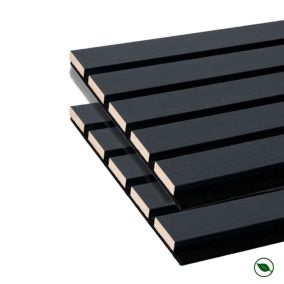 Lot de 2 panneaux tas  Decowall Acoustic coul chêne lave sur feutrine 2600x300x17mm   - Livraison gratuite