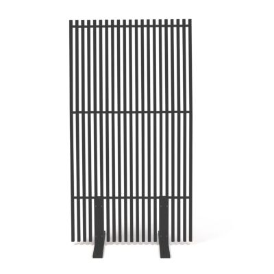 Lot de 2 paravents extérieurs ajourés claustra décoratif 80 x 150 cm métal gris anthracite