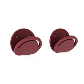 Lot de 2 Patères - Perle - couleur red brown métallisé