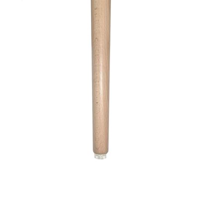 Lot de 2 pieds coniques DECO-GEM pour table basse en bois, hêtre vernis, à visser, H.30 cm