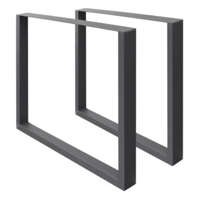 Lot de 2 pieds de table ECD Germany forme rectangulaire 60x72 cm ...