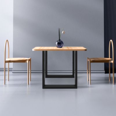 Lot de 2 pieds de table ECD Germany forme rectangulaire 60x72 cm noir ...