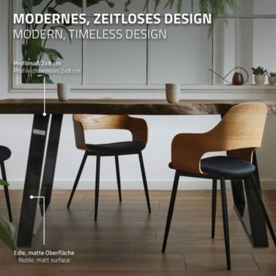 Lot de 2 pieds de table ML-Design inclinaison à 80 degrés 75x72 cm industriel acier en poudre clair