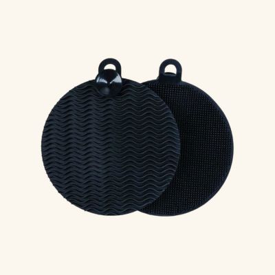 Lot de 2 éponges en silicone Wenko SOFT - Éponge à vaisselle structure à picots fins