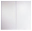 Lot de 2 portes de placard coulissantes blanches effet bois GoodHome Romero 120 x 120 cm