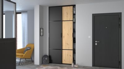 DRAPEAU DE CONFIDENTIALITÉ Panneau Porte Coulissante Ouverte Et Fermée