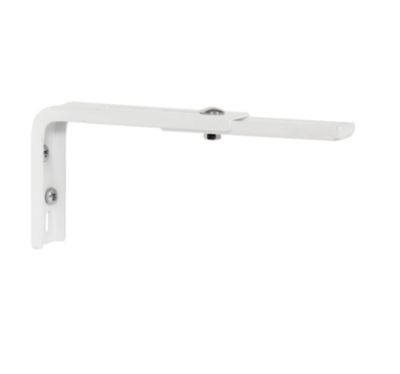 Lot de 2 équerres réglables déport entre 10 et 16,5cm - Blanches