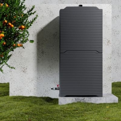 Lot de 2 récupérateurs d'eau 126L + Kit de Jumelage Vertical