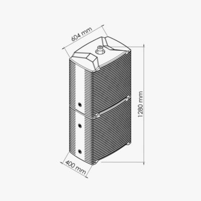 Lot de 2 récupérateurs d'eau 126L + Kit de Jumelage Vertical