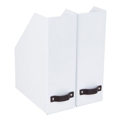 Lot de 2 range-dossiers William coloris blanc