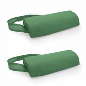 Lot de 2 repose-têtes pour bain de soleil textilène vert cactus  Oviala