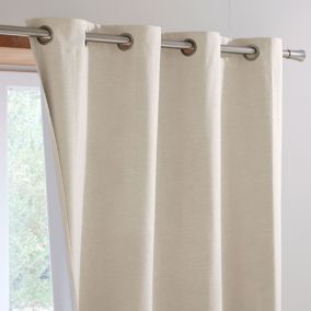 Lot de 2 rideau occultant ROSEWELL 135x180 beige grège en polyester