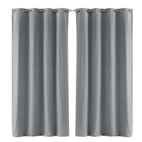 Lot de 2 rideaux Chinea - Gris 135 x 240  cm - Douceur d'Intérieur