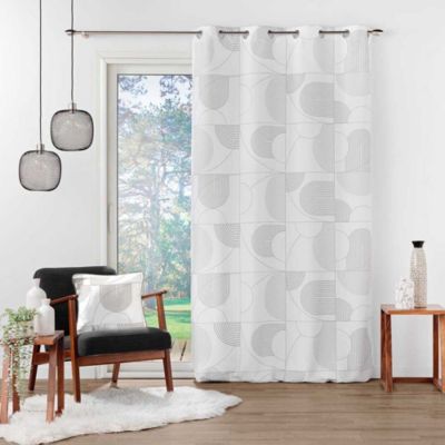 Lot de 2 rideaux Esquisse - Blanc 140 x 260 cm - Douceur d'Intérieur - Rideau  140 x 260