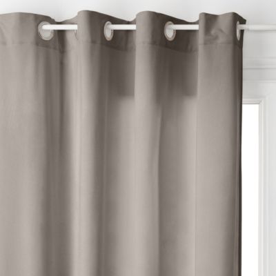 Lot de 2 Rideaux à  œillets 140 x 260 cm Lilou Taupe