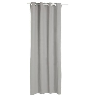 Lot de 2 Rideaux à  œillets Occultant Blanc Ivoire 140 x 260 cm