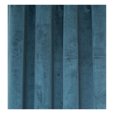 Lot de 2 Rideaux à  œillets Occultant Velours Bleu Egéen 140 x 260 cm
