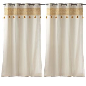 Lot de 2 rideaux Isalina - 140 x 240 cm - Douceur d'Intérieur