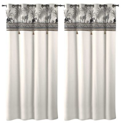Tende Lavabili Per Casa Douceur D'Intérieur - 1603528, Tenda Con Occhielli , 140 X Set 2 Tende Bianche 140x240