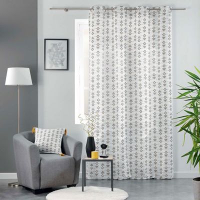 Lot de 2 rideaux Letiko - blanc 140 x 240 cm - Douceur d'Intérieur - Rideau  140 x 240