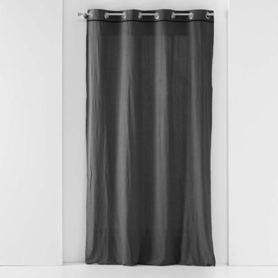 Lot de 2 rideaux Linette - Anthracite  135 x 240 cm - Douceur d'Intérieur - Rideau  135 x 240