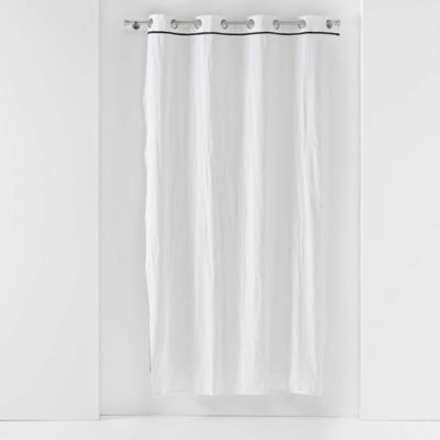 Lot de 2 rideaux Linette - Blanc 135 x 240 cm - Douceur d'Intérieur - Rideau  135 x 240