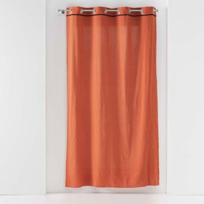 Lot de 2 rideaux Linette - Terracotta 135 x 240 cm - Douceur d'Intérieur - Rideau  135 x 240