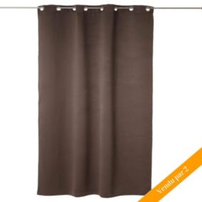 Lot de 2 Rideaux Occultants 135x240cm Taupe