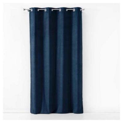 Lot de 2 rideaux Sultane - Bleu 140 x 240 cm - Douceur d'Intérieur - Rideau  140 x 240