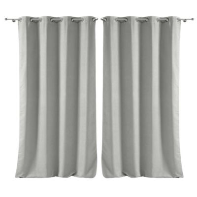 Lot de 2 rideaux Sultane - Gris 140 x 240 cm - Douceur d'Intérieur - Rideau  140 x 240