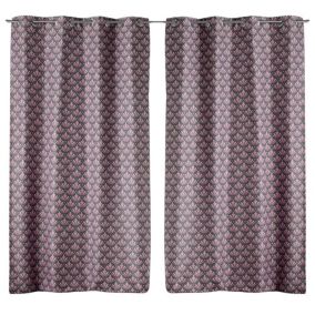 Lot de 2 rideaux Surya Douceur d'intérieur - Gris 135 x 260 cm - 135 x 260  Douceur d'Intérieur