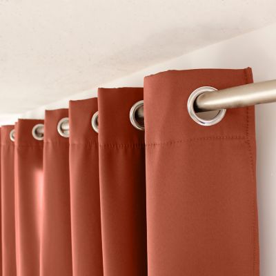 LOT de 2 Rideaux Thermique, 135x240cm, Collection Glacier, CMADECO - Rouge