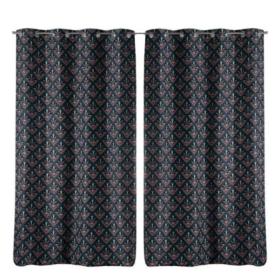 Lot de 2 rideaux Yuko - 135 x 260 cm Gris - Douceur d'Intérieur - Rideau occultant  135 x 260