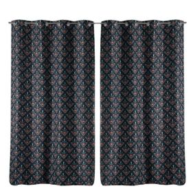 Lot de 2 rideaux Yuko - 135 x 260 cm Gris - Douceur d'Intérieur - Rideau occultant  135 x 260