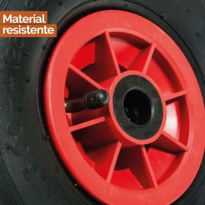 Lot de 2 roues gonflables pour chariot 26 x 8.5  cm - Axe 25 mm - Linxor
