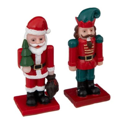 Lot de 2 santons pour village casse noisette - feeric lights & christmas