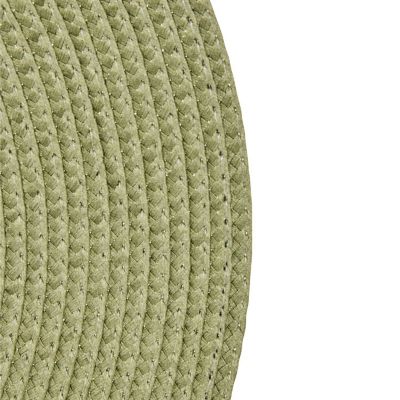 Lot de 2 sets de table tressés ronds Vert, H. 0.1 cm, TRESSE