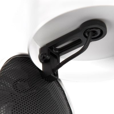 Lot de 2 spots ronds blancs orientables - Go Nine