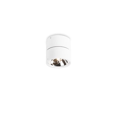 Lot de 2 spots ronds blancs orientables - Go Nine