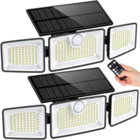 Lot de 2 Spots Solaires GLEAMAX Noir ABS H11cm