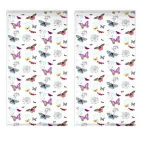 Lot de 2 stores Butine - 60 x 90 cm - Douceur d'Intérieur - Store Multicolore 60 x 90