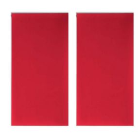 Lot de 2 stores enrouleur Occult - 60 x 90 cm Rouge - Douceur d'Intérieur