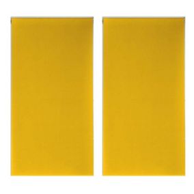 Lot de 2 stores Occult - 60 x 90 cm Jaune - Douceur d'Intérieur - Store  60 x 90