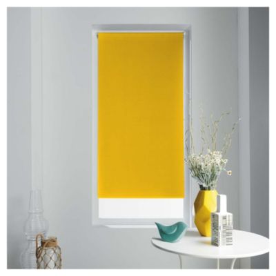 Lot de 2 stores Occult - 60 x 90 cm Jaune - Douceur d'Intérieur - Store  60 x 90