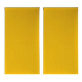 Lot de 2 stores Occult - 60 x 90 cm Jaune - Douceur d'Intérieur