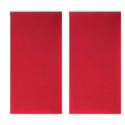 Lot de 2 stores Occult - 60 x 90 cm Rouge - Douceur d'Intérieur